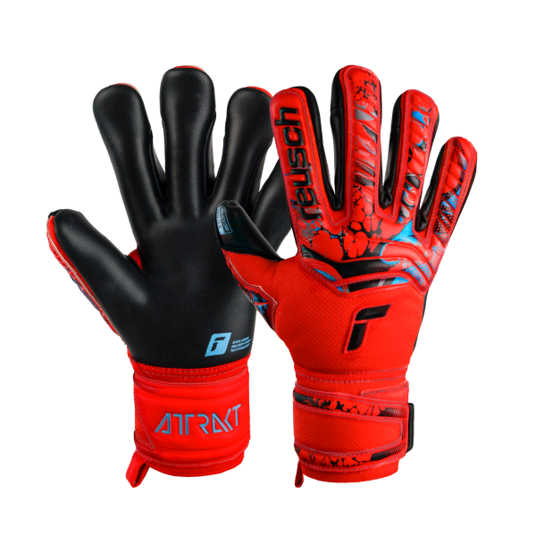 Reusch Attrakt Gold X Junior  5372955 3333 black red 1